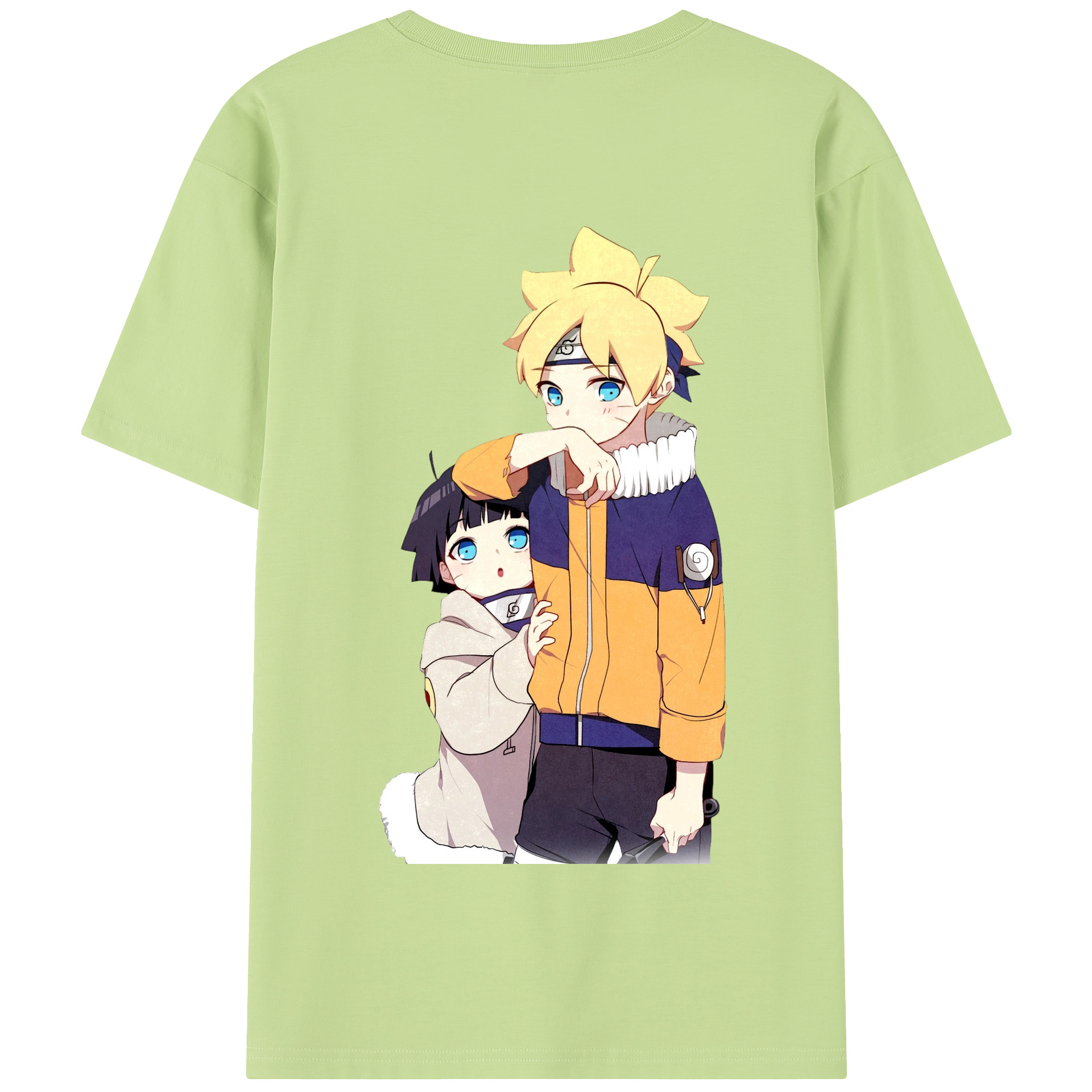 （画像用） NARUTO -ナルト- うずまき ボルト Uzumaki Boruto 綿100％半袖Tシャツ（背面プリント）